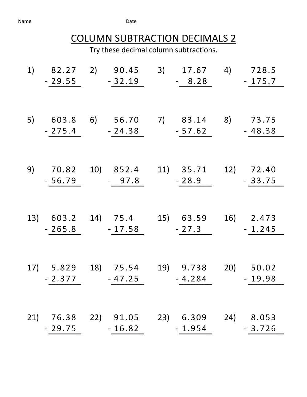 Math Worksheets Perimeter Area 5Th Grade