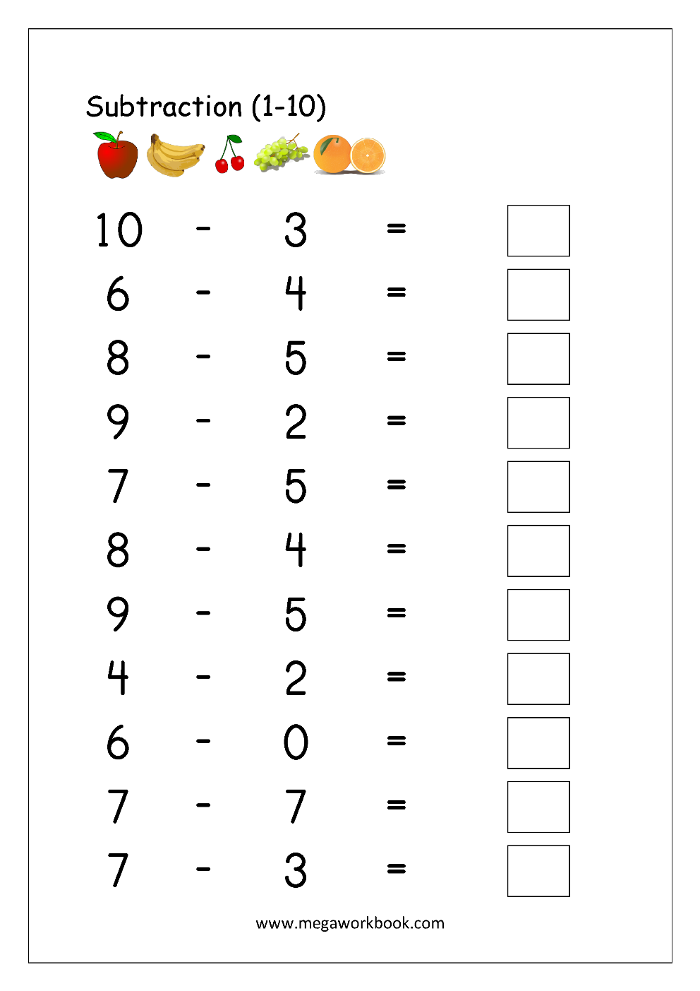 Math Worksheets Subtracting Decimals