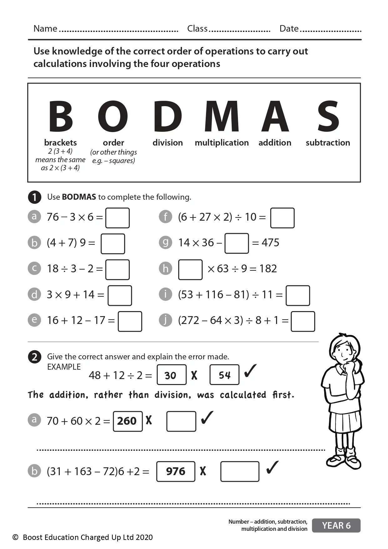 Math Worksheets Year 6 Equal Parts