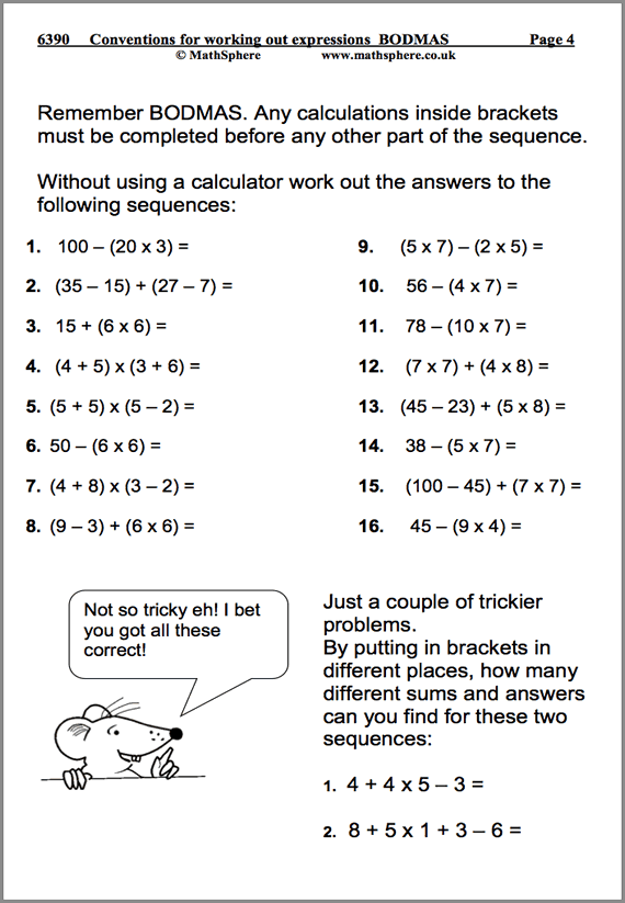 Maths Worksheets Year 6 Nz