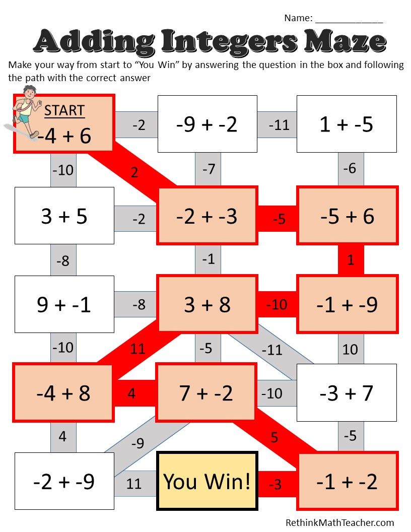 Multiplying Integers Worksheet Math Drills