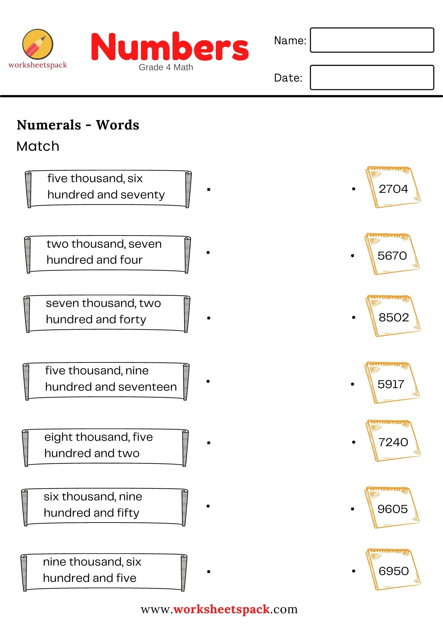 15 Math Worksheets 4th Grade Printable Free