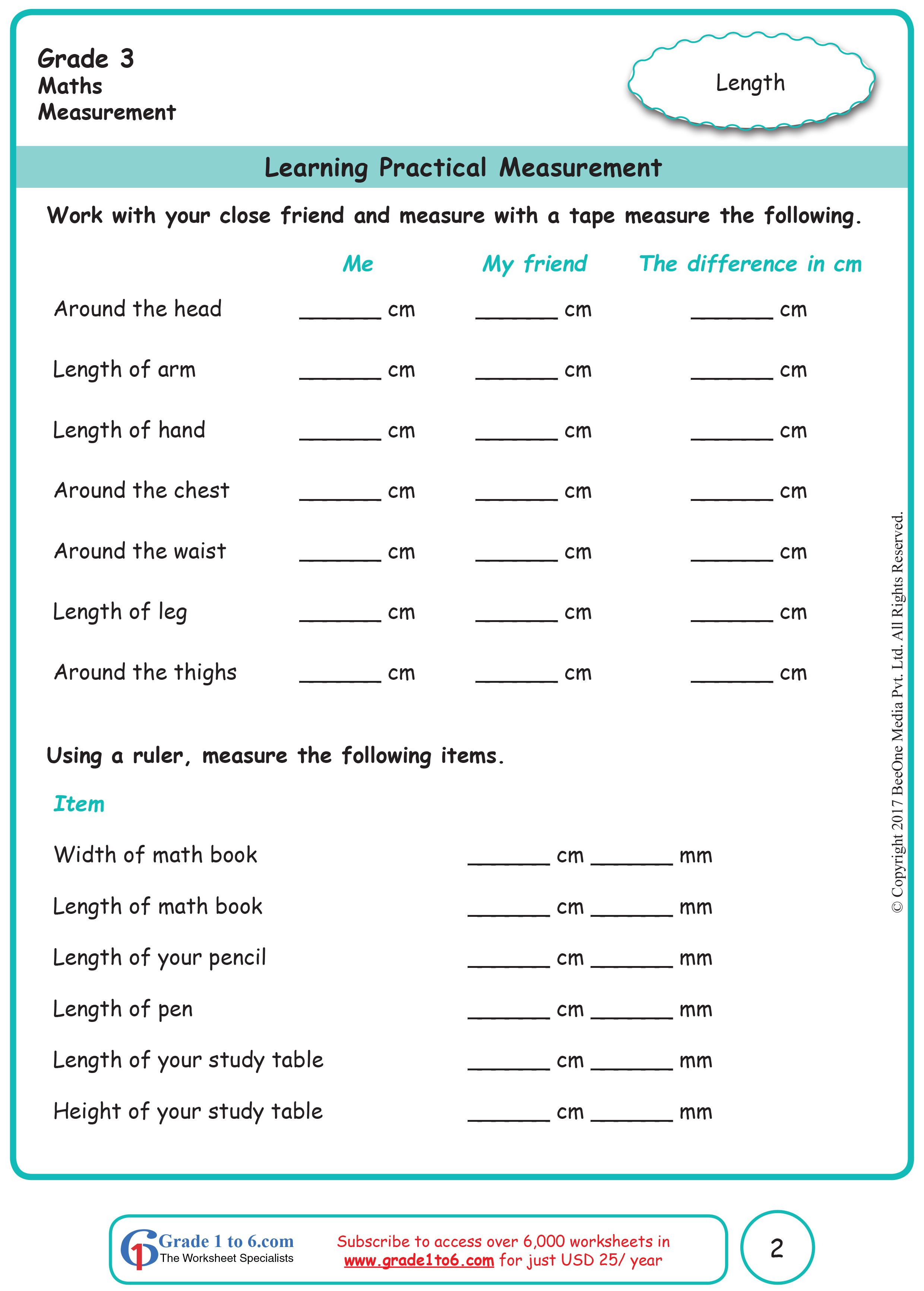 20 Math Worksheets Class 3Rd Download