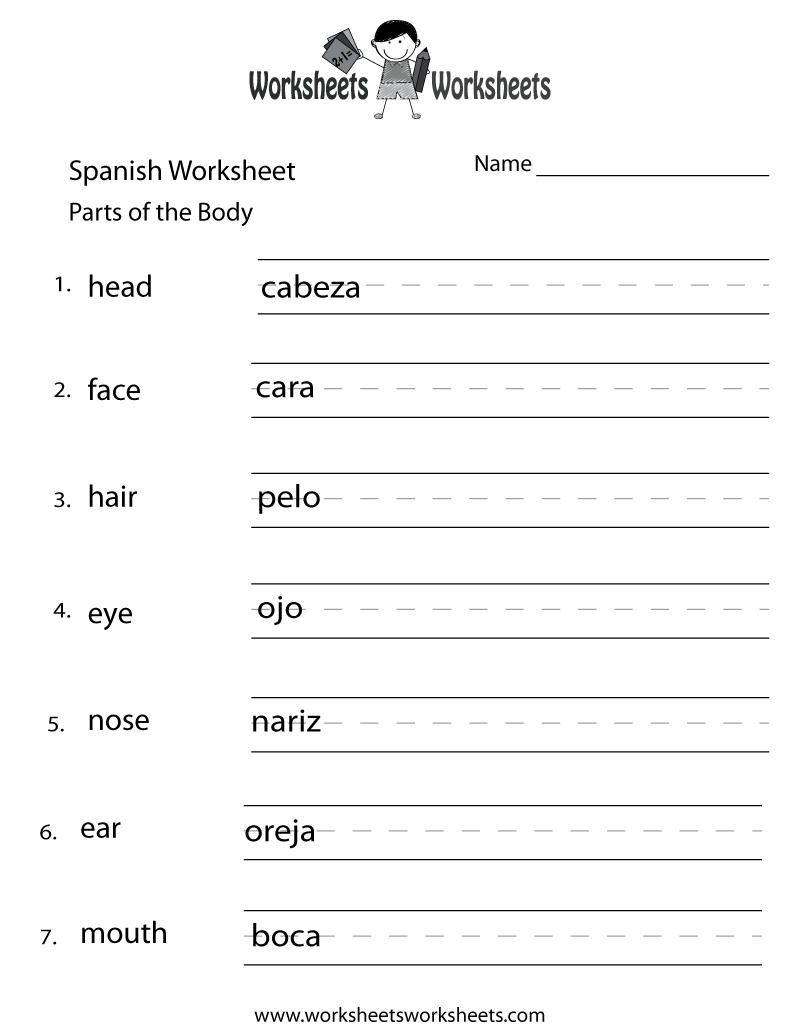 20 Math Worksheets In Spanish Free