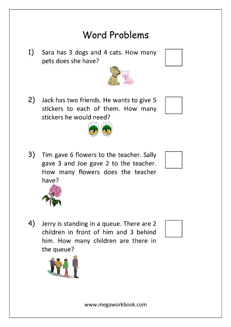 20 Math Worksheets Word Problems Download