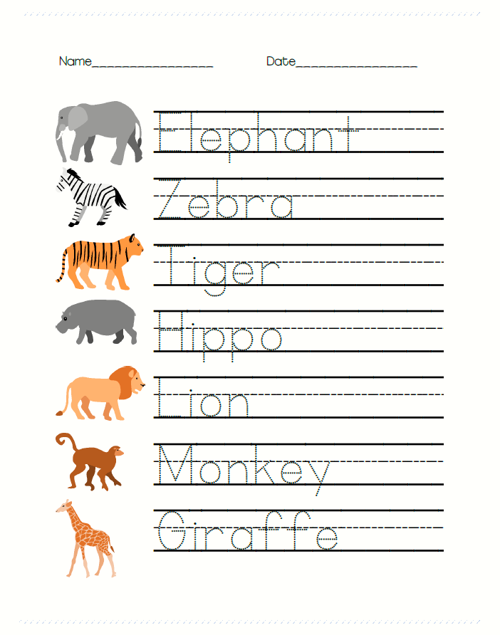 20 Zoo Animal Math Worksheets Free