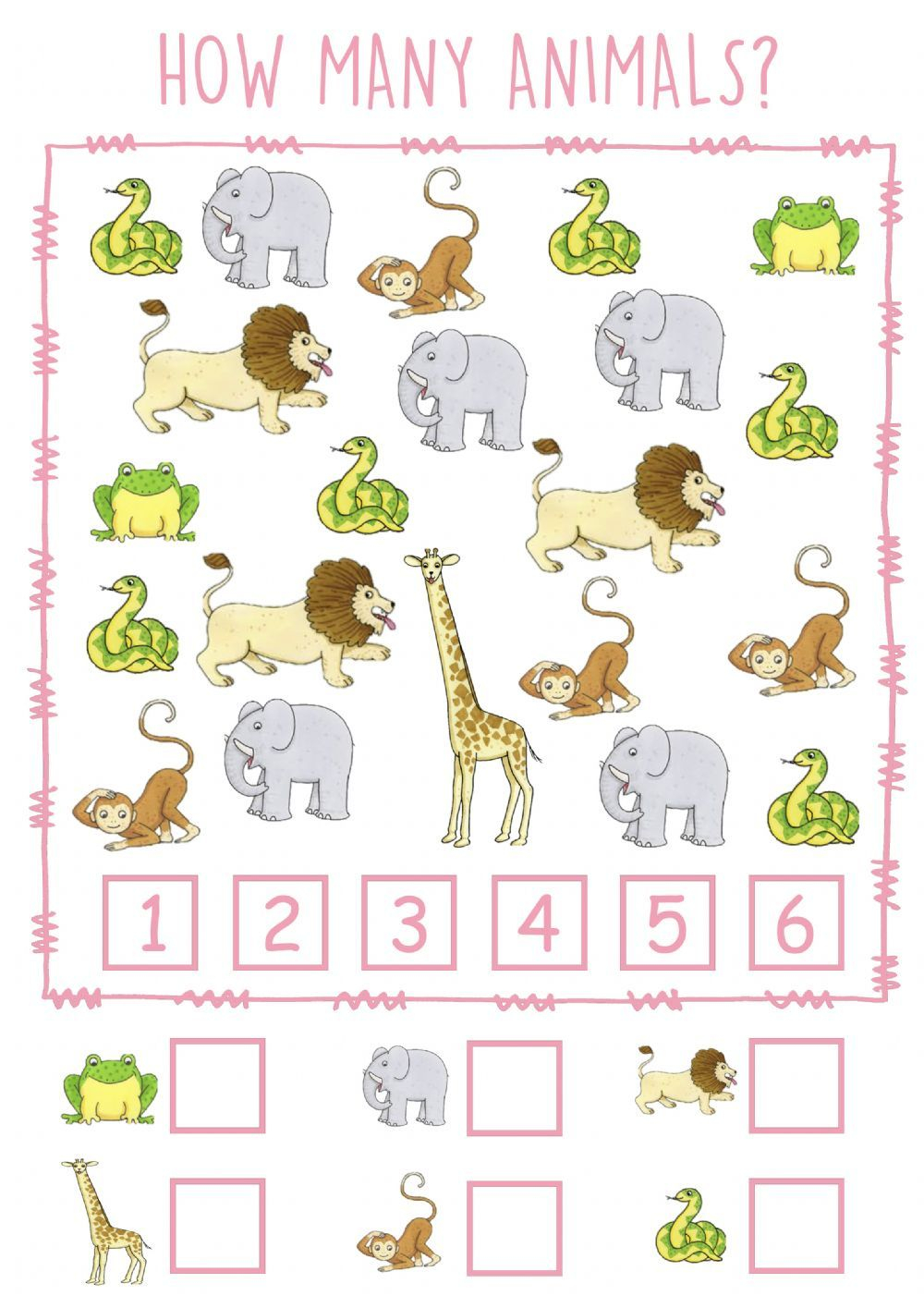 20 Zoo Math Worksheets Preschool Free