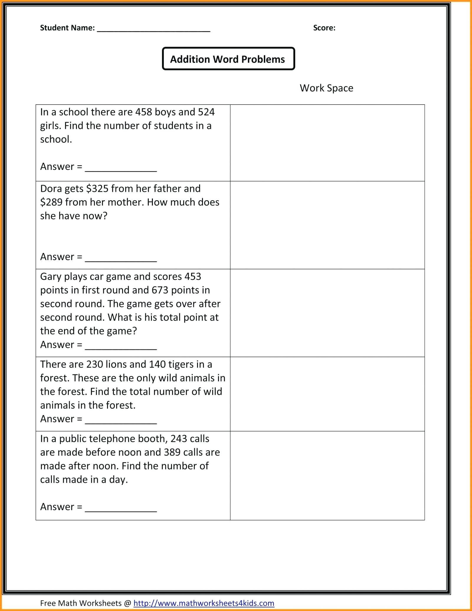 25 Math Worksheets 4th Grade Printable Free