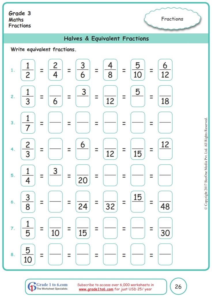 30 Math Worksheets Class 3Rd Download