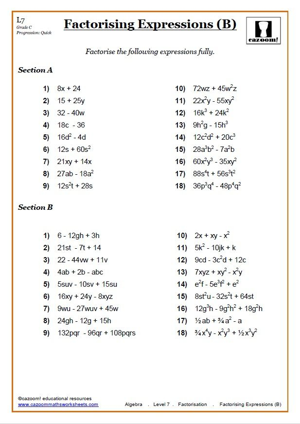 30 Math Worksheets Class 9 Download