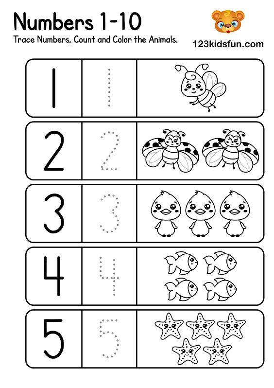 30 Math Worksheets For Kindergarten Free