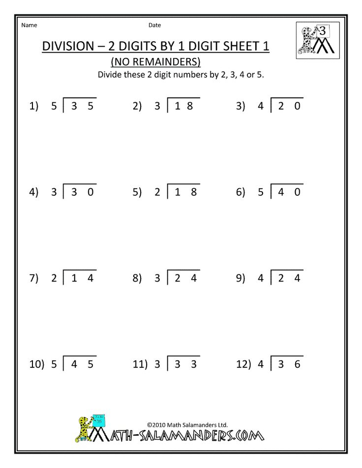 30 Math Worksheets Long Division Pdf