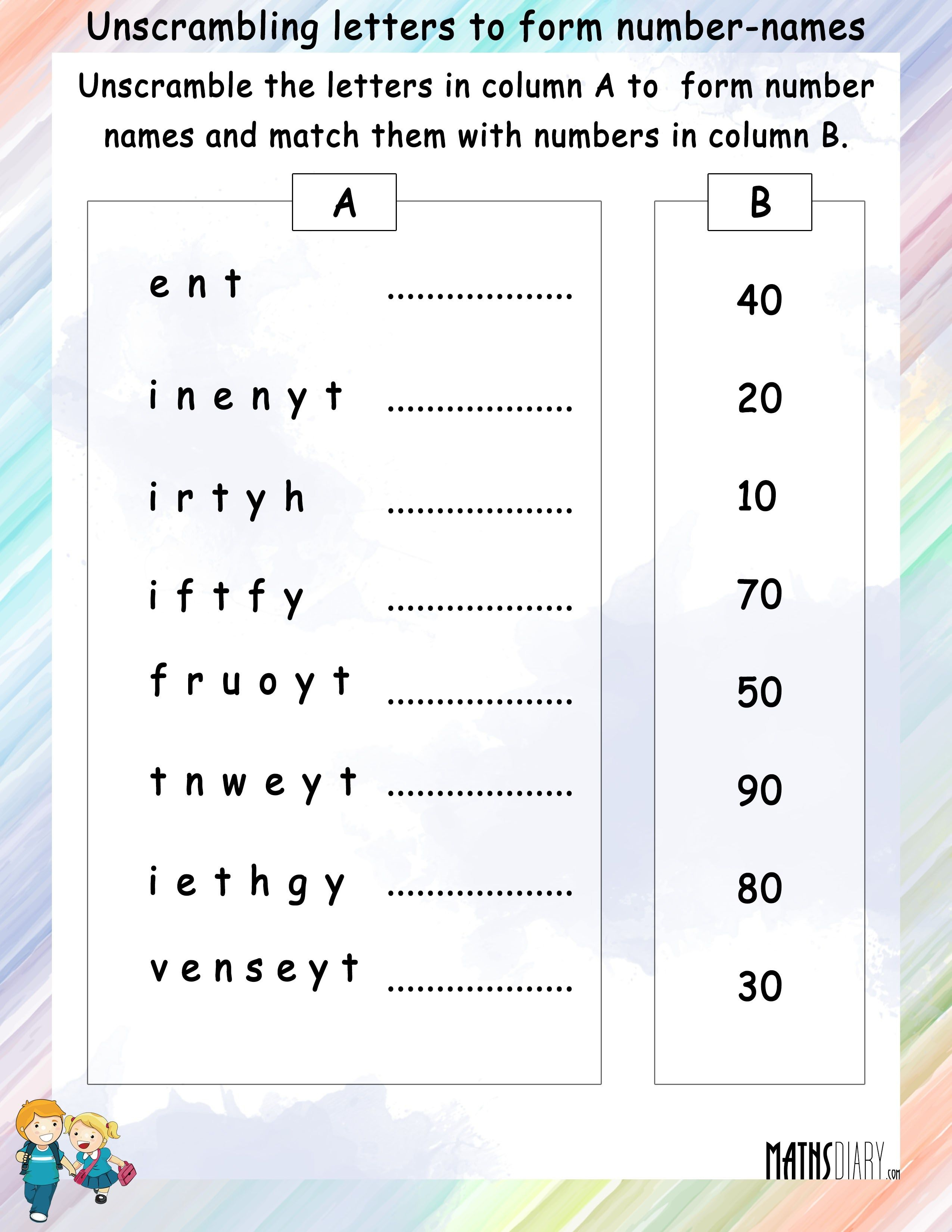 30 Math Worksheets Number Names Download 30 Math Worksheets Number Names Download