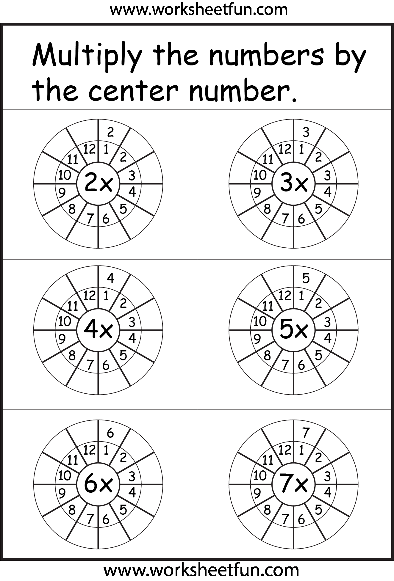 30 Math Worksheets Times Tables Free