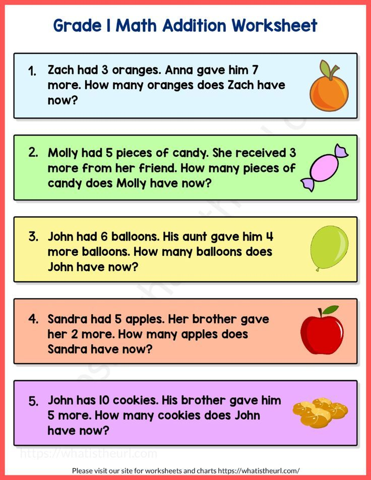 30 Math Worksheets Word Problems Download