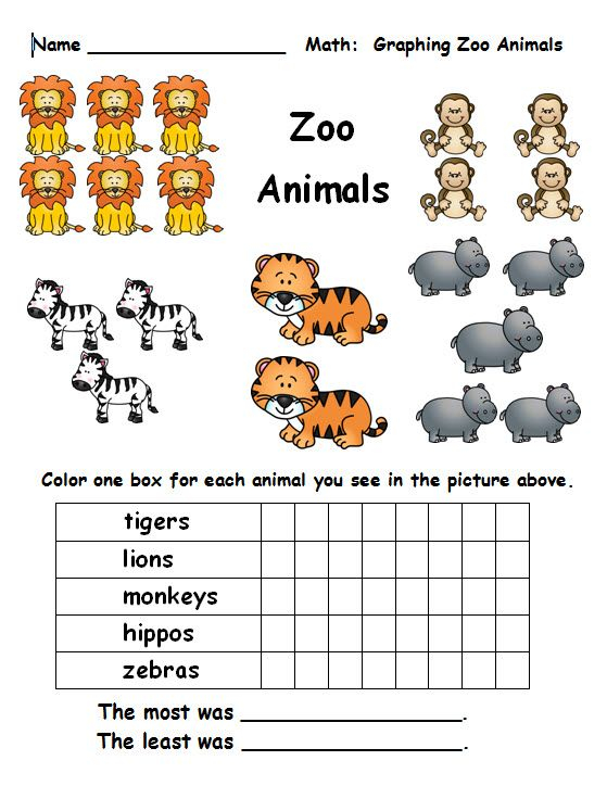 30 Zoo Animal Math Worksheets Download