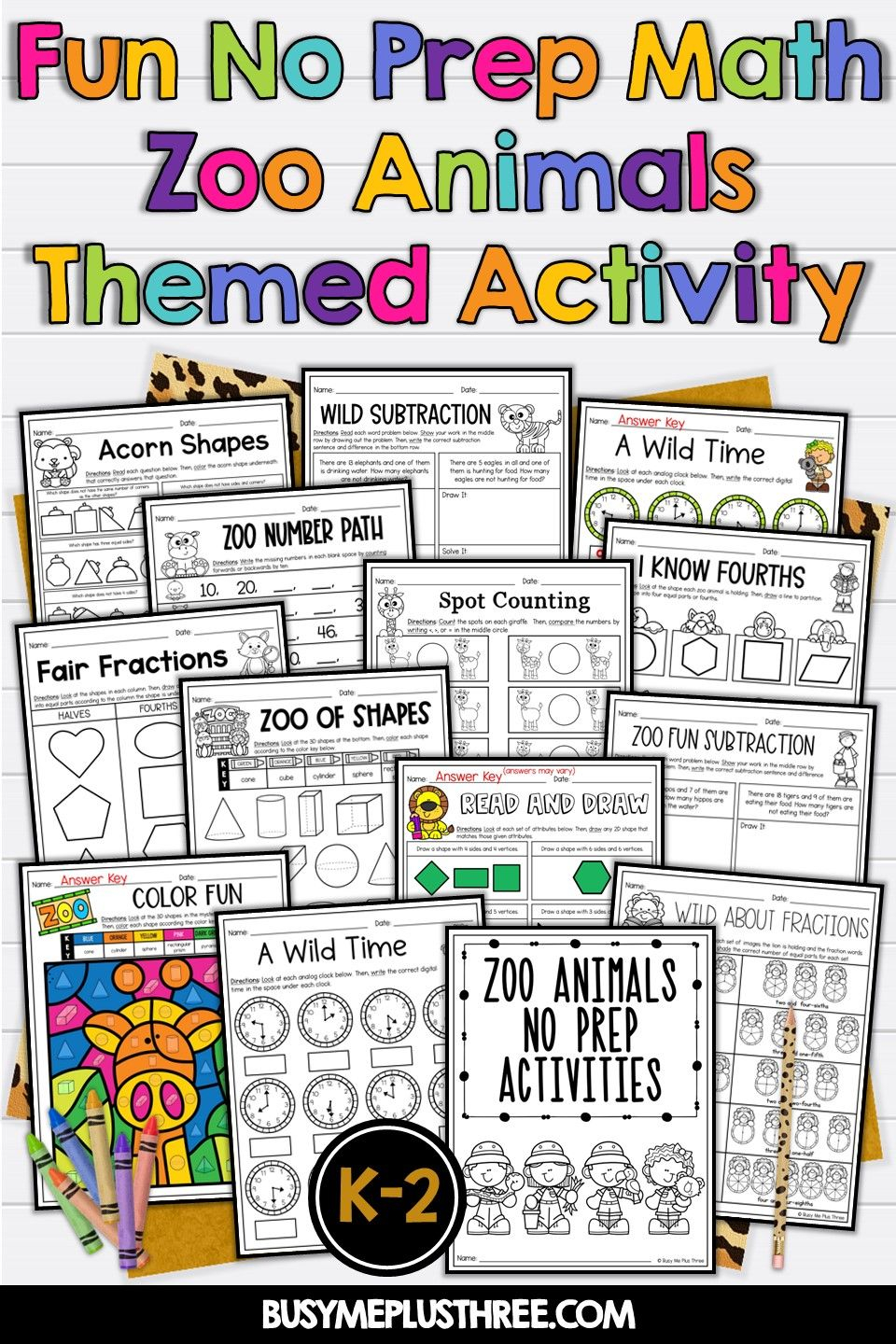 30 Zoo Animal Math Worksheets Download