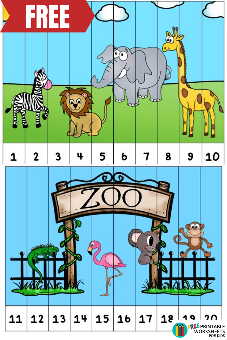 30 Zoo Animal Math Worksheets Pdf