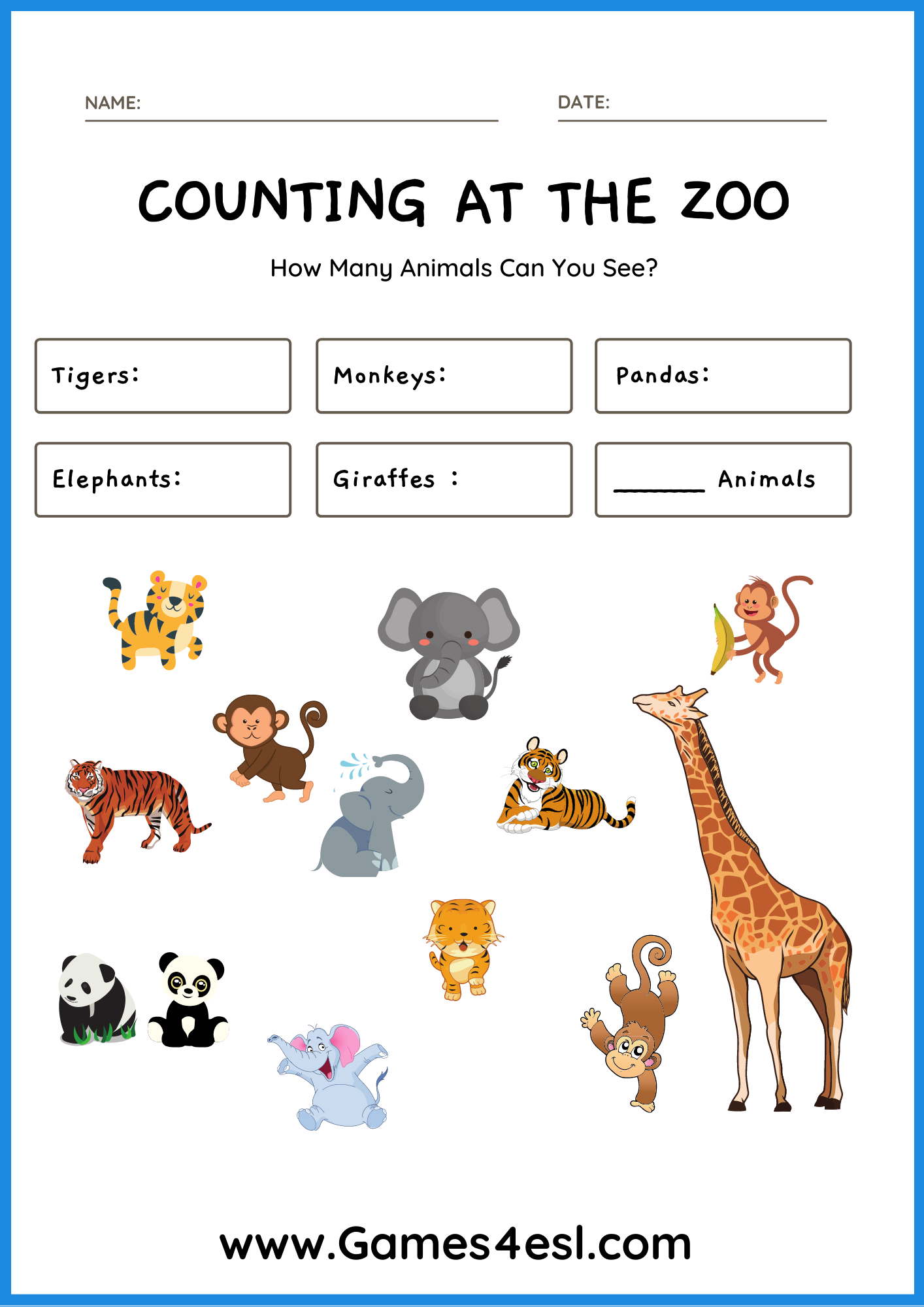 30 Zoo Math Worksheets Preschool Download