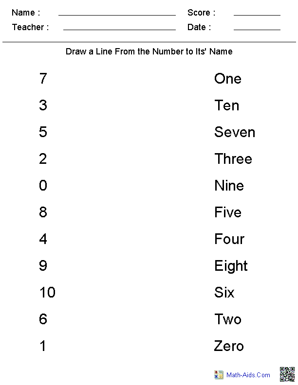35 Kindergarten Math Worksheets 0-5 Free