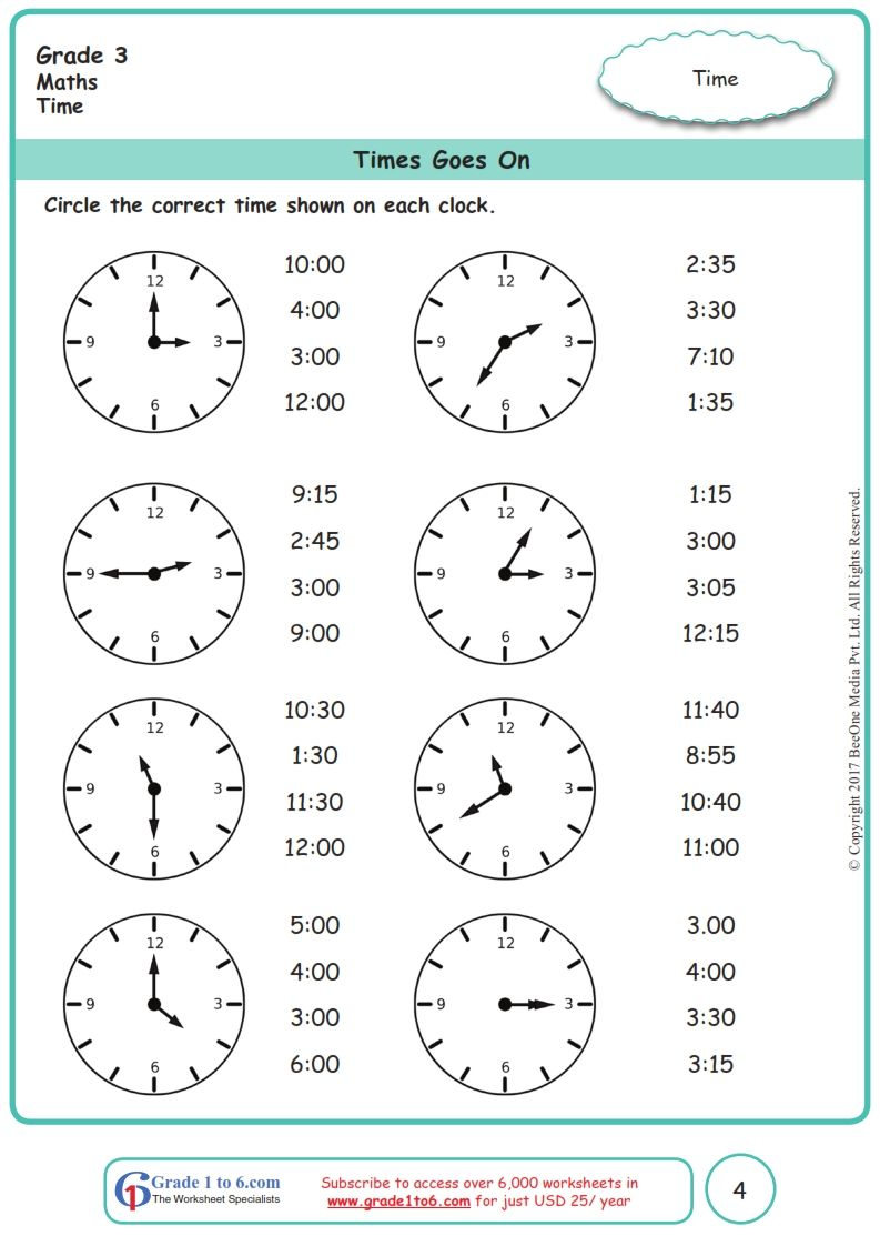 35 Math Worksheets Class 3Rd Pdf