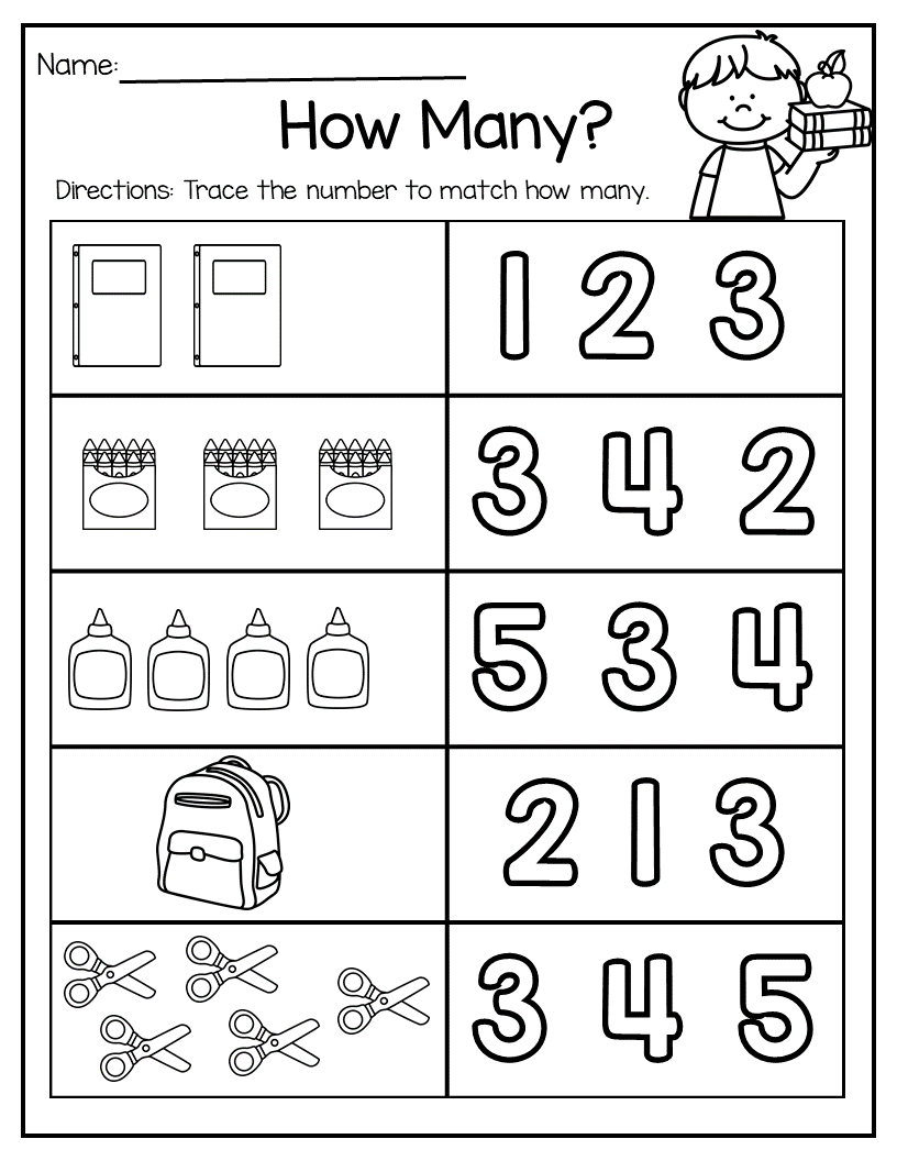 35 Math Worksheets For Kindergarten Pdf