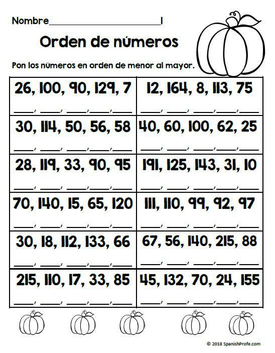 35 Math Worksheets In Spanish Download