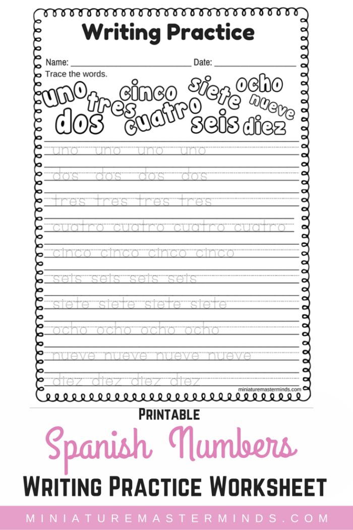 35 Math Worksheets In Spanish Pdf