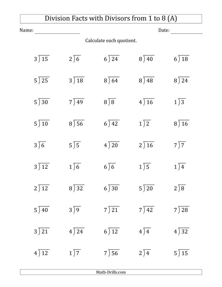 35 Math Worksheets Long Division Free