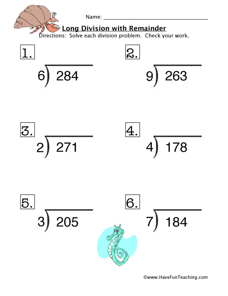 35 Math Worksheets Long Division Pdf