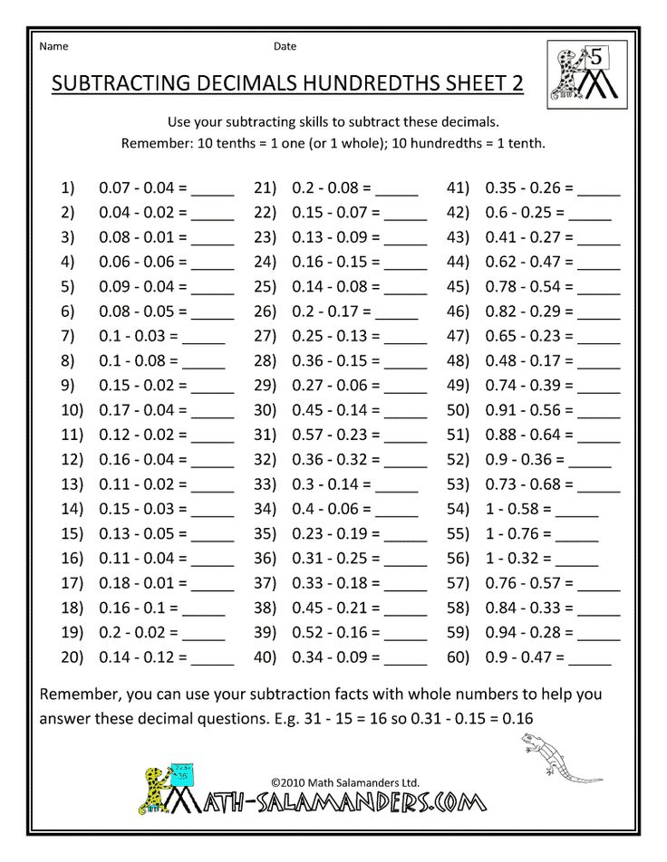 35 Math Worksheets Middle School Download