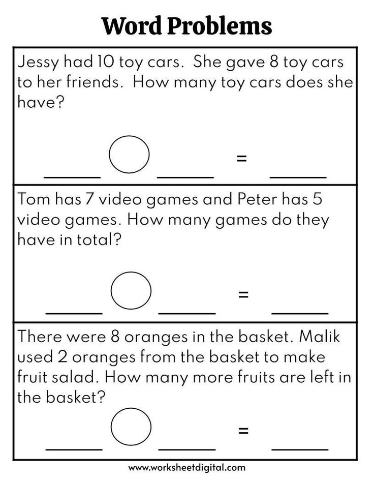 35 Math Worksheets Word Problems Pdf