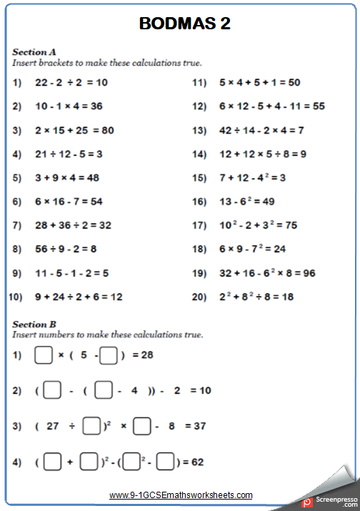 35 Math Worksheets Yr 7 Pdf
