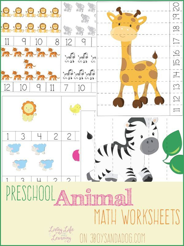 35 Zoo Animal Math Worksheets Pdf