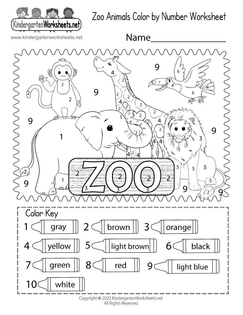 35 Zoo Math Worksheets Preschool Download