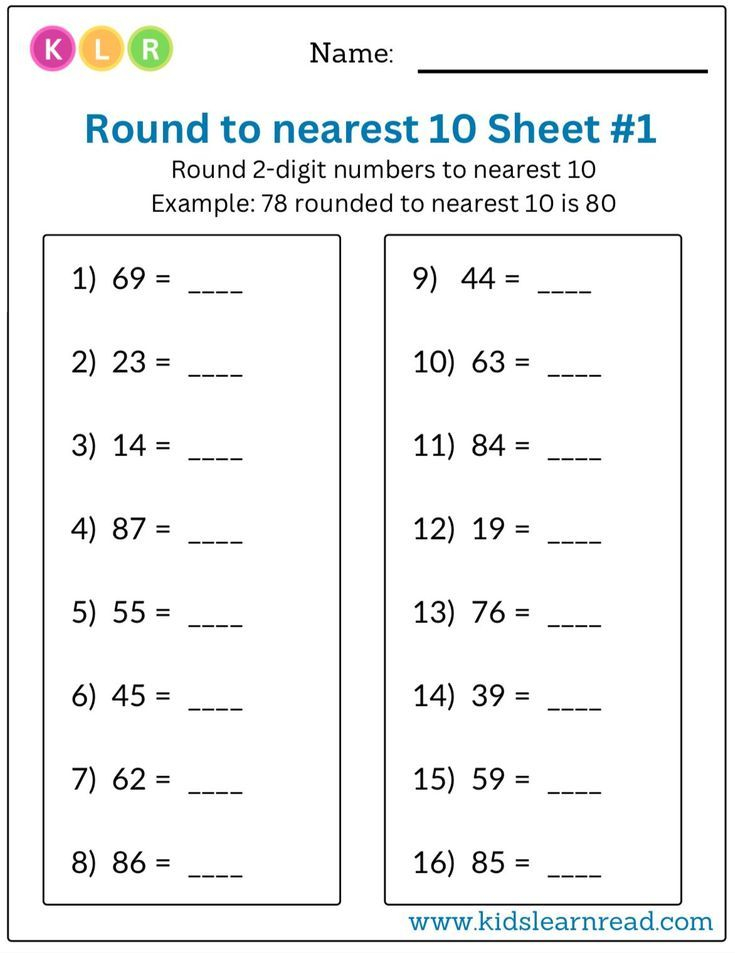 Math Worksheets Round Off Decimals