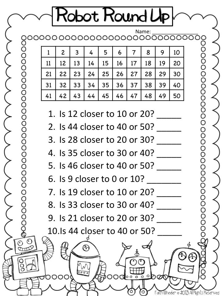 Math Worksheets Round Off Mixed Numbers