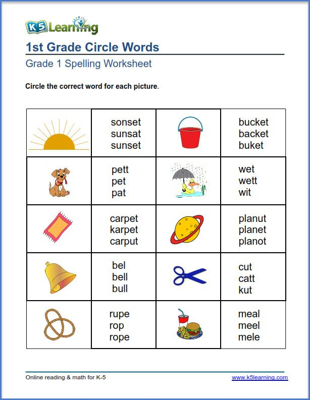 20 1St Grade Worksheets Free Printables Spelling