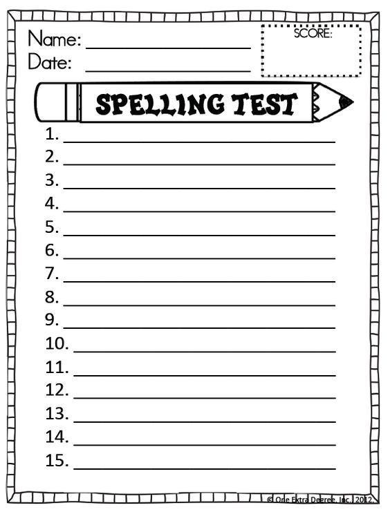 20 1St Grade Worksheets Free Printables Spelling