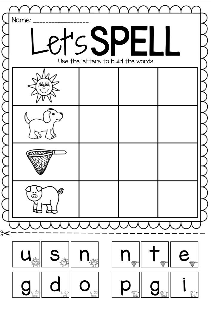 20 1St Grade Worksheets Free Printables Spelling