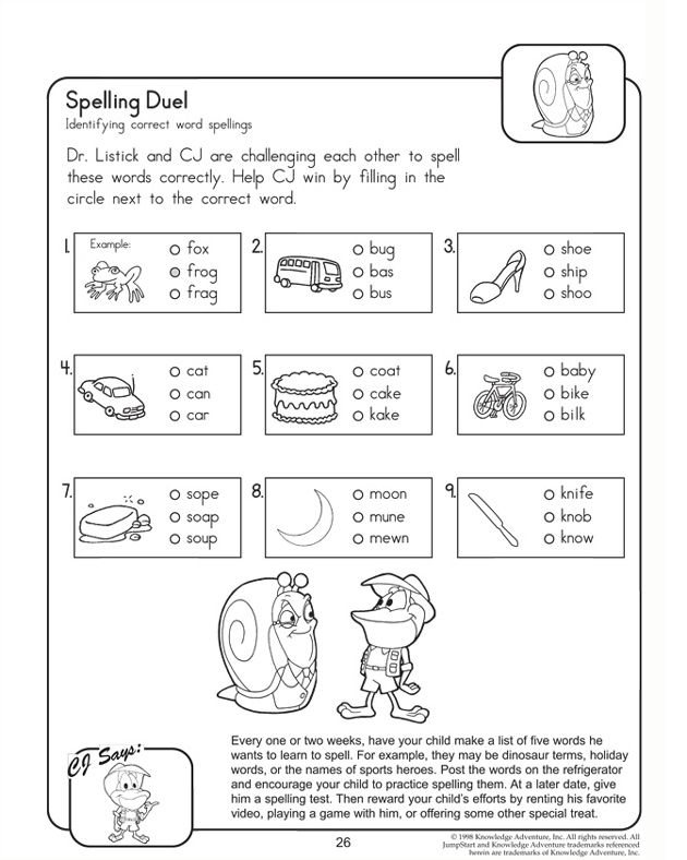 20 1St Grade Worksheets Free Printables Spelling