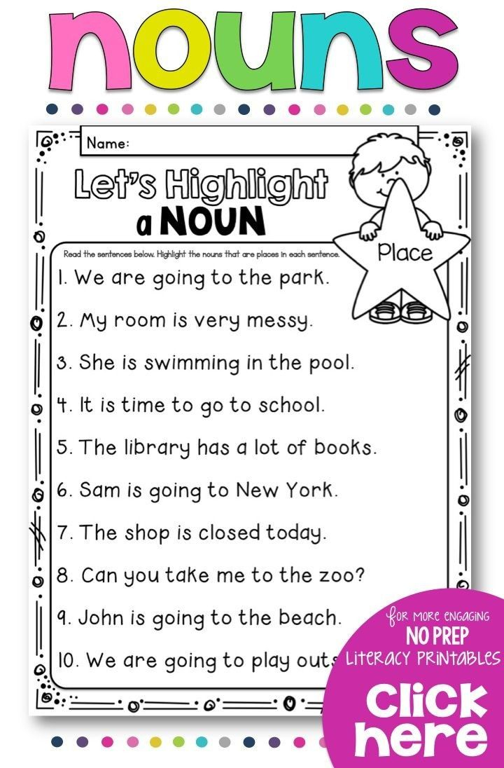 20 1St Grade Worksheets Grammar
