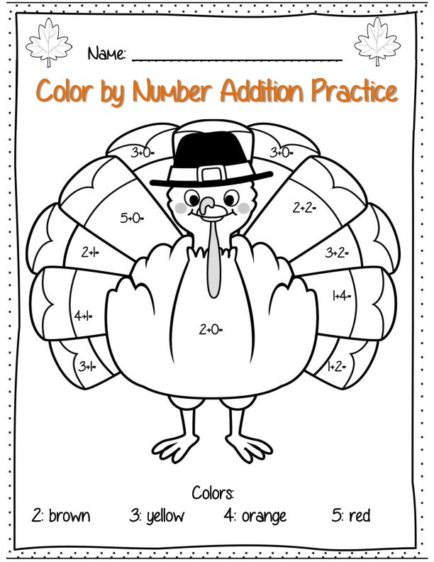 20 1St Grade Worksheets Thanksgiving