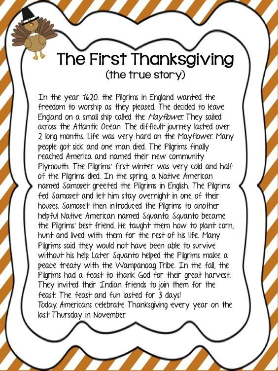 20 1St Grade Worksheets Thanksgiving