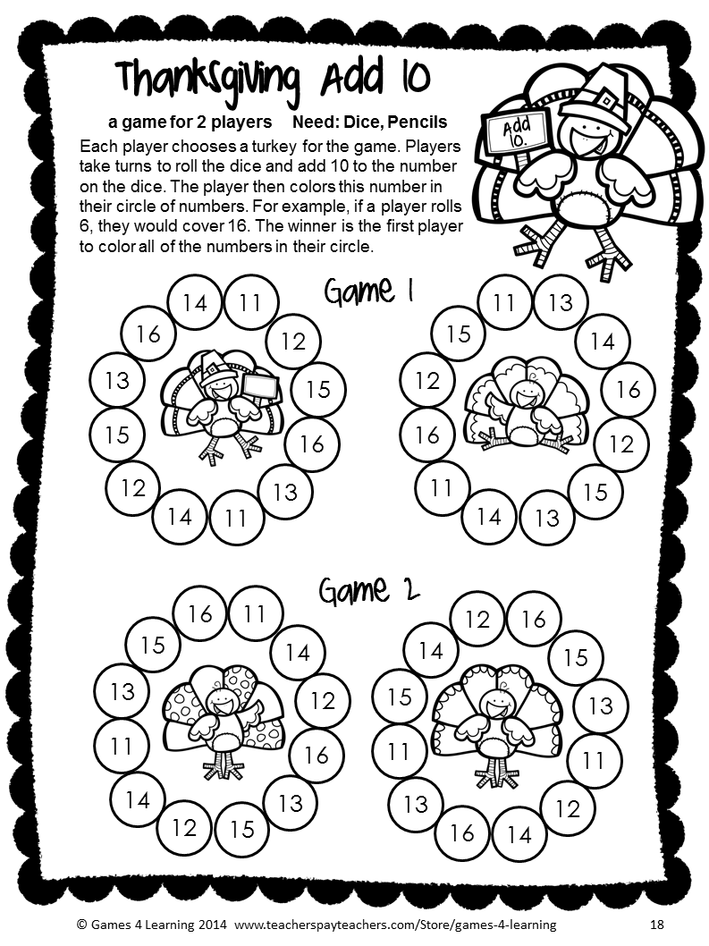 20 1St Grade Worksheets Thanksgiving