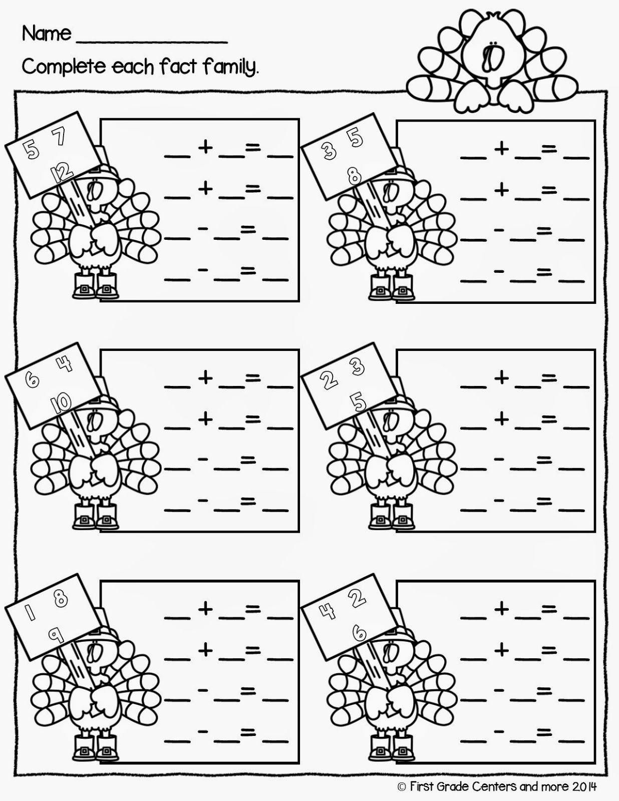 20 1St Grade Worksheets Thanksgiving