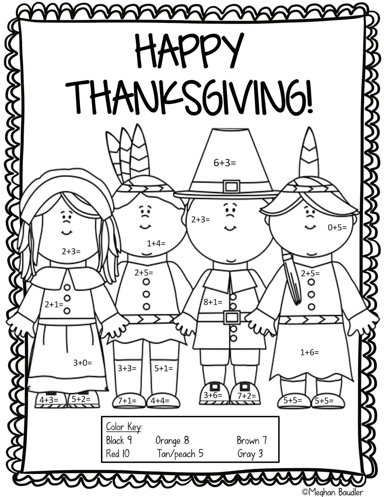 20 1St Grade Worksheets Thanksgiving
