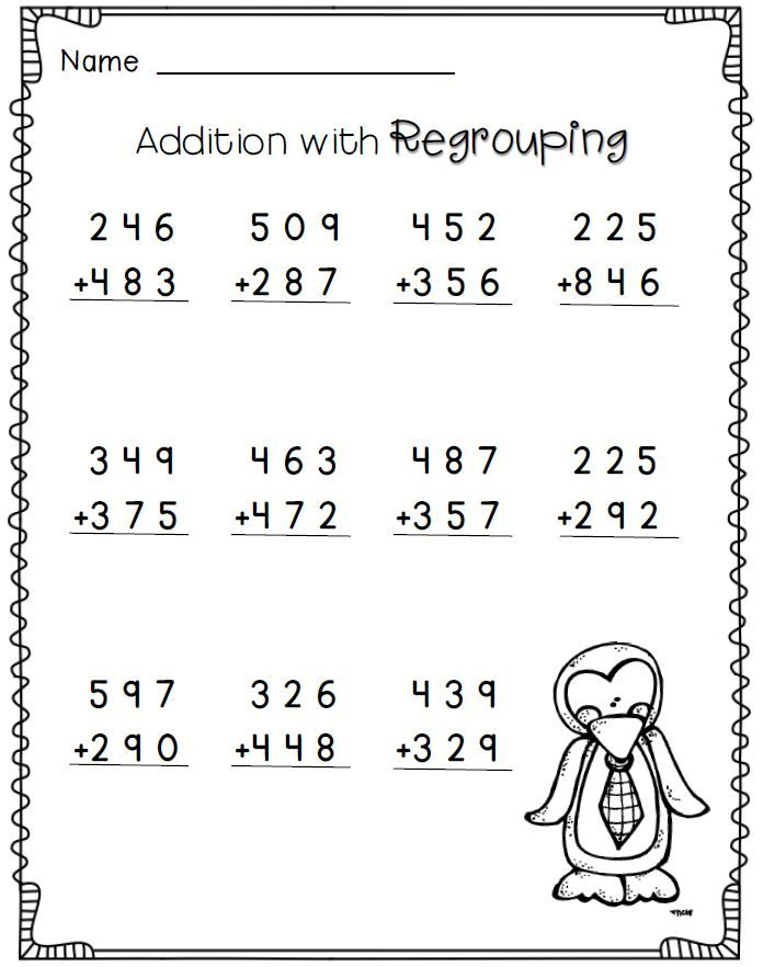 20 2Nd Grade Math Worksheets 3 Digit