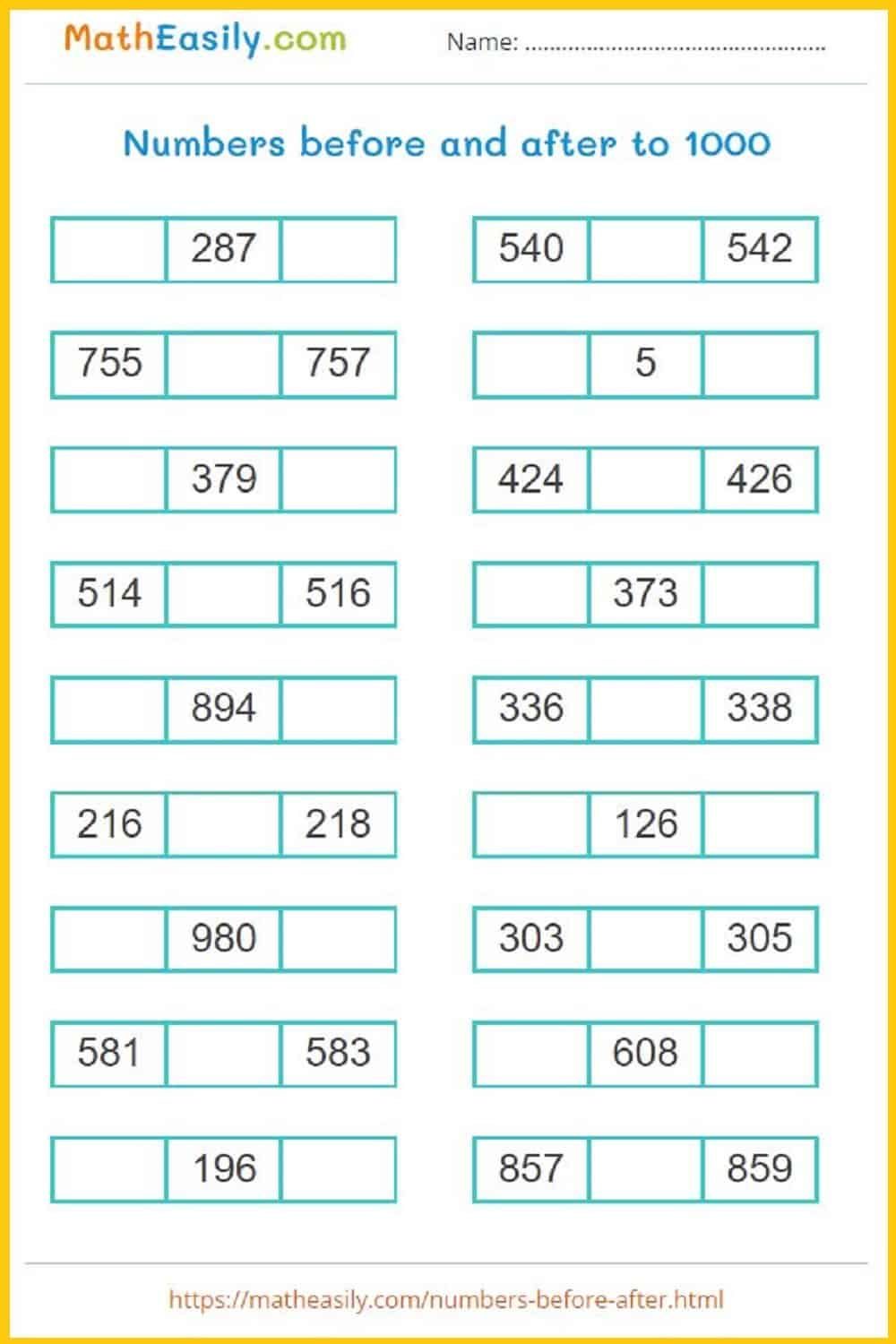 20 2Nd Grade Math Worksheets 3 Digit