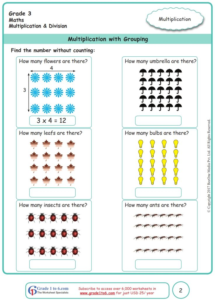 20 3Rd Grade Multiplication Worksheets Learning